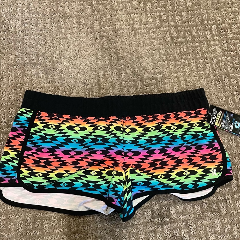 Colorful Geometric Women's Shorts